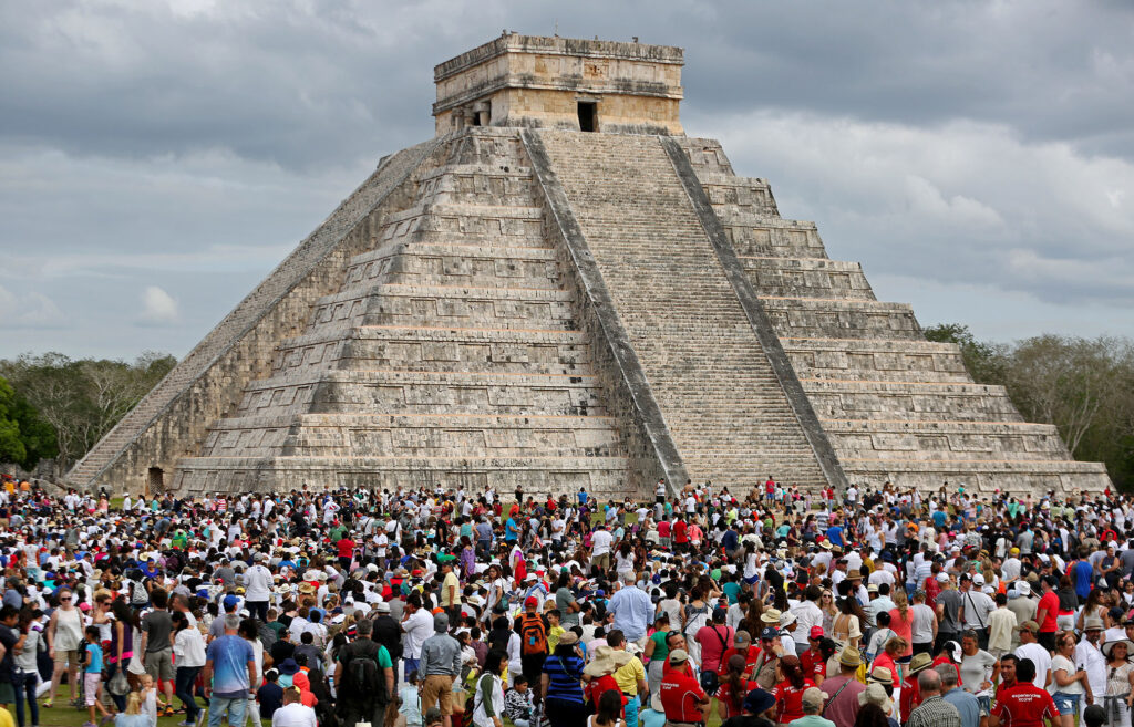 Turismo masivo en chichen Itzá